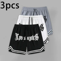 3PCS Men'S Shorts，Mens Shorts，Casual，Jersey Men，Boyfriend Style Printed，Gym Clothes Men，Pantalones De Hombre，Athletic Shorts，Gym Shorts，Drawstring Waistband,Basketball Shorts，Elasticity Lightweight Sweatpants Perfect for Basketball College Shorts