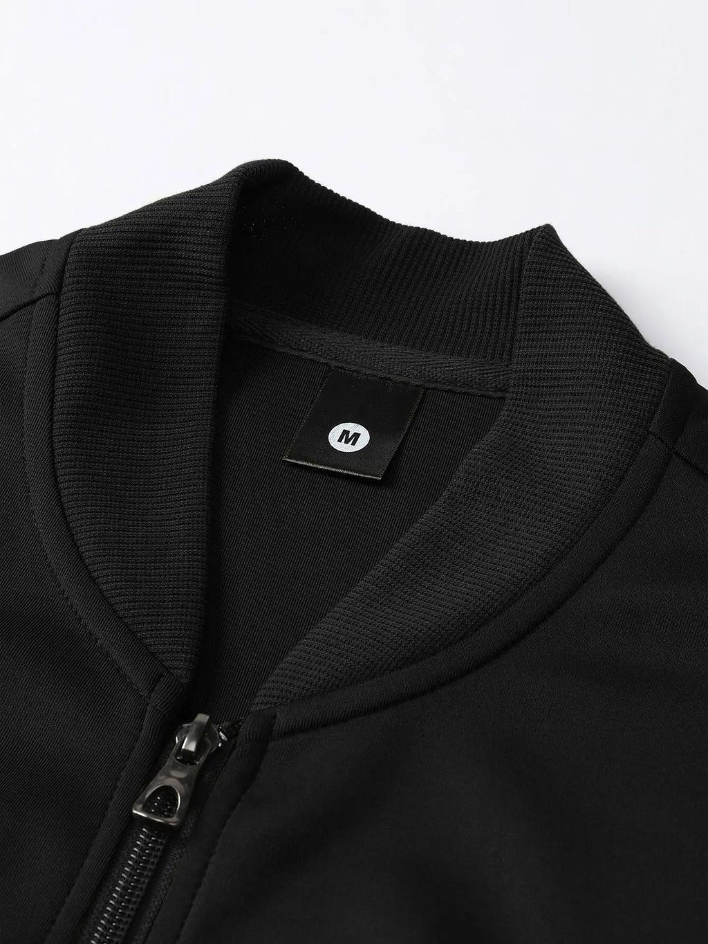 Men'S Jacket Spring and Autumn New Sports Coat Baseball Collar Flight Jacket Casual Outdoor Running Jacket Fashionable Retro Zip-Up Cardigan Simple Solid Color Basic Style with Pockets Men'S Baseball Jacket