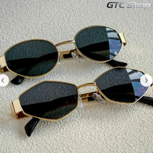 2-Piece Set Bestselling Small round Metal Frame Sunglasses, Trendy Versatile Influencer Style Fashion Eyewear for Women Daily Casual Wear #Summervibes